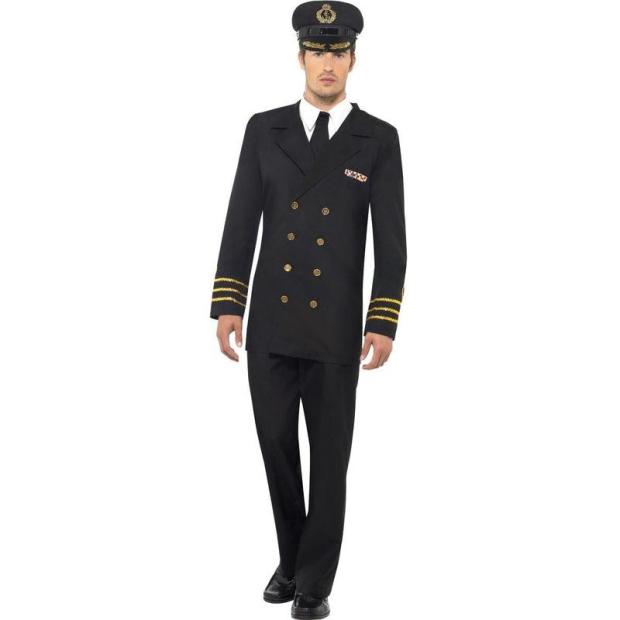 Smiffys Navy Officer Men’s Fancy Dress Costume  |   Military FANCY DRESS Military