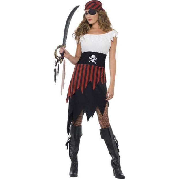 Smiffys Pirate Wench Women’s Fancy Dress Costume  |   Pirate FANCY DRESS Pirate