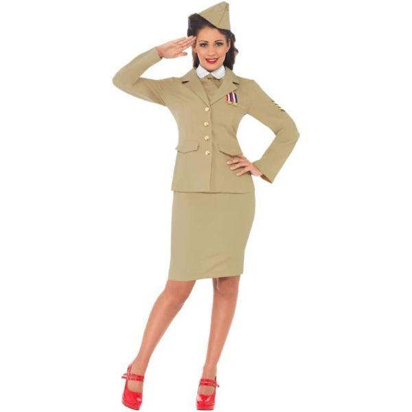 Smiffy’s Retro Officer Women’s Fancy Dress Costume  |   Historical FANCY DRESS Historical