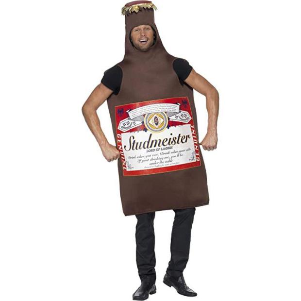 Smiffys Studmeister The Lord of Lagers Beer Bottle Fancy Dress Costume  |   Food and drink FANCY DRESS Food & drink