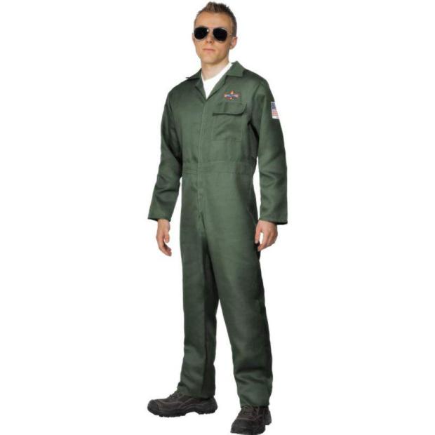 Smiffys US Aviator Top Gun Pilot Men’s Fancy Dress Costume  |   Military FANCY DRESS Military