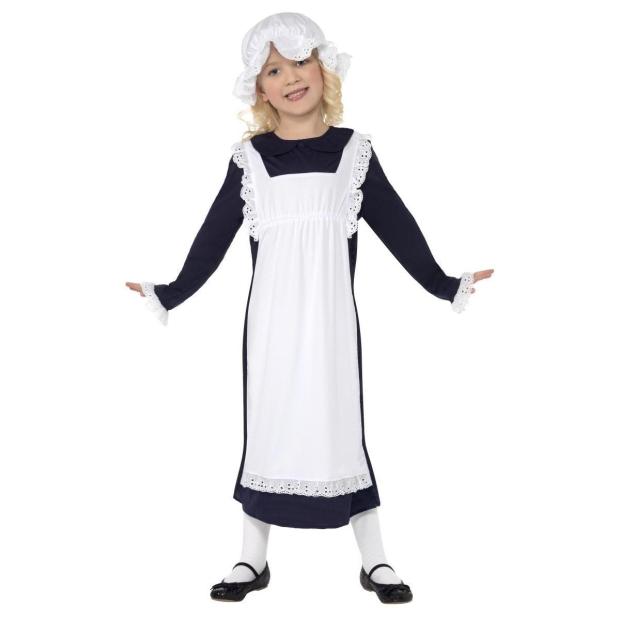 Smiffys Victorian Maid Girl’s Fancy Dress Costume  |   Historical FANCY DRESS Historical