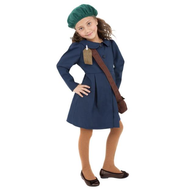 Smiffys World War II Evacuee Girl Fancy Dress Costume  |   Historical FANCY DRESS Historical