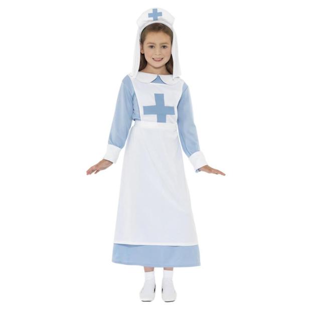 Smiffys WW1 Nurse Girl’s Fancy Dress Costume  |   Historical FANCY DRESS Historical