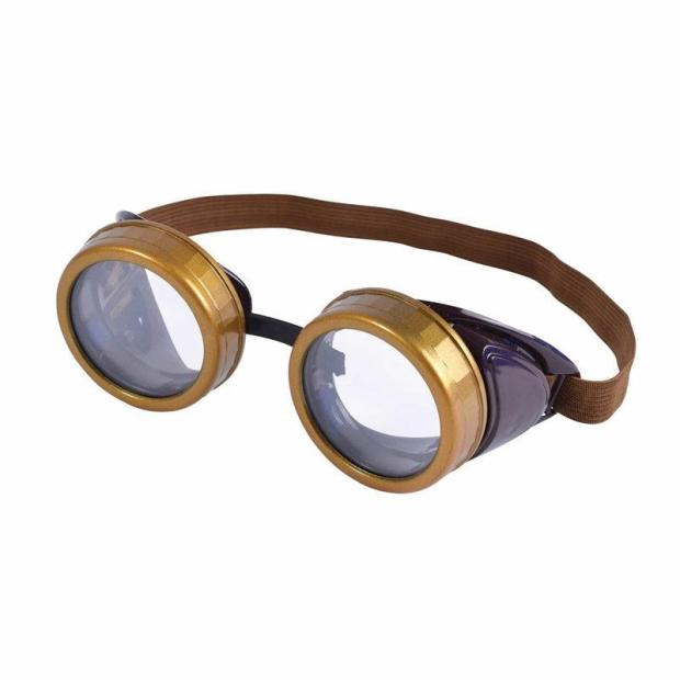 Steampunk Goggles Steam Cyber Punk Aviator Flying Fancy Dress Glasses  |   Historical FANCY DRESS Historical