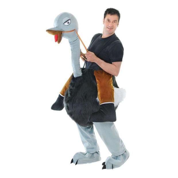 Step In Emu Ostrich Costume Adult Unisex Animal Wild West Fancy Dress Outfit  |   Animal Animal Animal