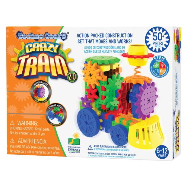 University Games Techno Gears Construction Set – Train  |   Construction toys Construction toys Construction toys