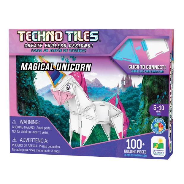 University Games Techno Tiles Construction Set – Unicorn  |   Construction toys Construction toys Construction toys