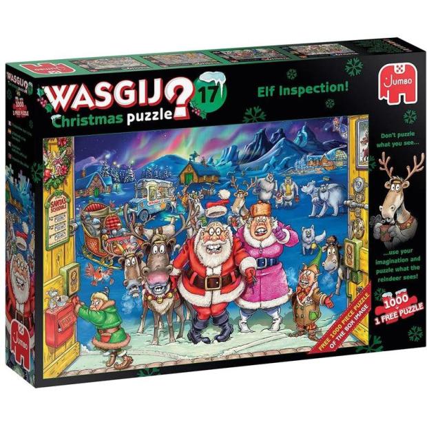 Wasgij Christmas 17 – Elf Inspection 1000Pc Jigsaw Puzzle  |   Galt toys EDUCATIONAL Galt toys