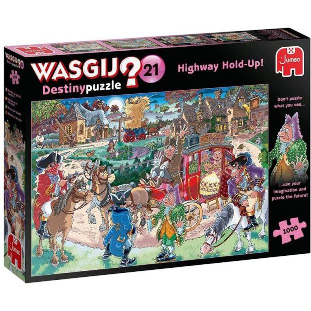 Wasgij Destiny 21 – Highway Holdup! 1000Pc Jigsaw Puzzle  |   Galt toys EDUCATIONAL Galt toys