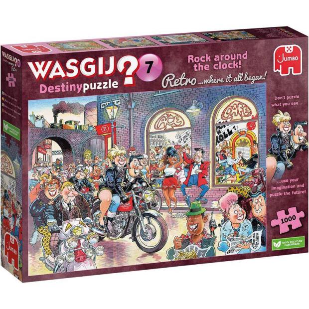 Wasgij Destiny 7 – Rock Around The Clock 1000 Piece Jigsaw Puzzle  |   Galt toys EDUCATIONAL Galt toys