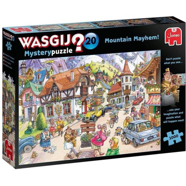 Wasgij Mystery 20 – Mountain Mayhem! 1000Pc Jigsaw Puzzle  |   Galt toys EDUCATIONAL Galt toys