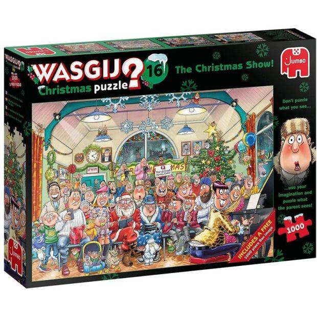 Wasgij Original 16 – The Christmas Show 1000Pc Jigsaw Puzzle  |   Galt toys EDUCATIONAL Galt toys