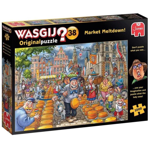 Wasgij Original 38 – Market Meltdown 1000Pc Jigsaw Puzzle  |   Galt toys EDUCATIONAL Galt toys