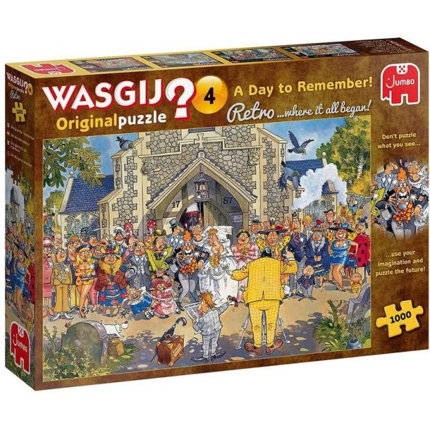 Wasgij Retro Original 4 – A Day to Remember! 1000Pc Jigsaw Puzzle  |   Galt toys EDUCATIONAL Galt toys