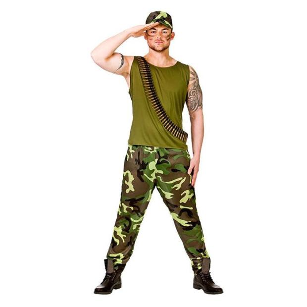 Wicked Costumes Adult Army Guy  |   Military FANCY DRESS Military