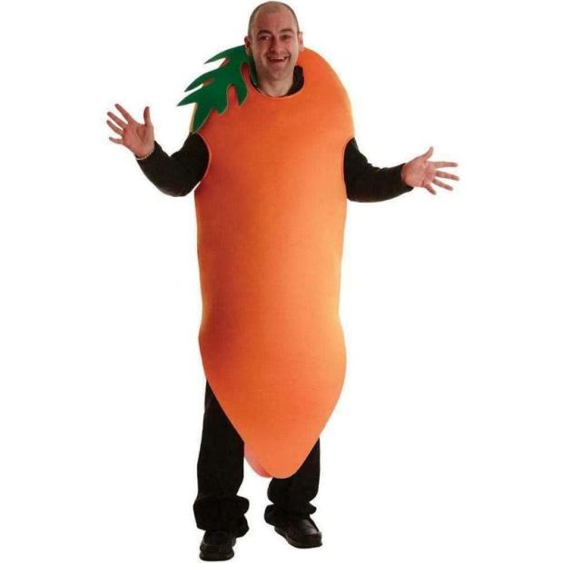 Wicked Costumes Adult Crazy Carrot Costume  |   Food and drink FANCY DRESS Food & drink