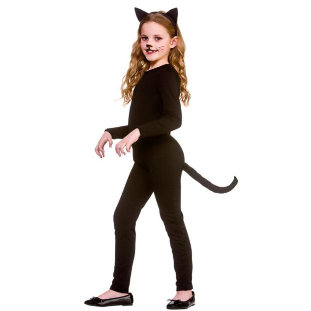 Wicked Costumes Black Cat Girl’s Fancy Dress Costume  |   Animal Animal Animal