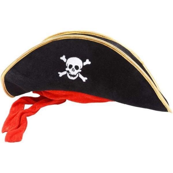 Wicked Costumes Caribbean Pirate Hat Adult Unisex Fancy Dress Accessory  |   Pirate FANCY DRESS Pirate