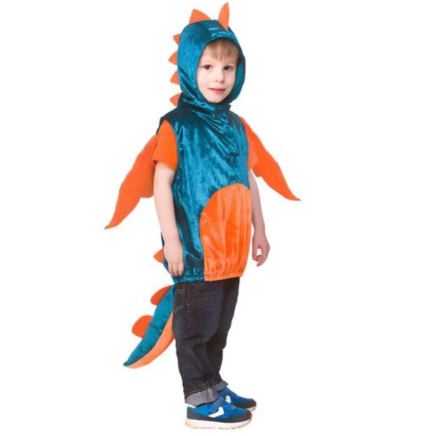 Wicked Costumes Dinosaur Hooded Tabard Child Fancy Dress  |   Animal Animal Animal