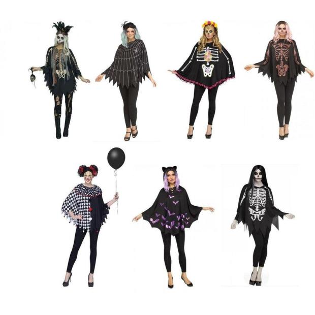 Wicked Costumes Fun World Halloween Poncho Collection  |   Animal Animal Animal