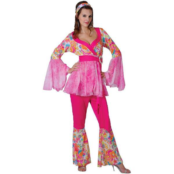 Wicked Costumes Groovy Hippie Chick Women’s Fancy Dress Costume – Extra Small  |   Hippie FANCY DRESS Hippie