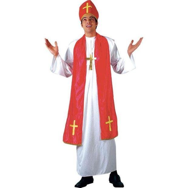 Wicked Costumes Holy Cardinal Religious Men’s Fancy Dress Costume  |   Religious FANCY DRESS Religious