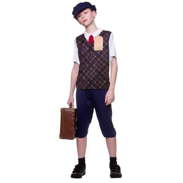 Wicked Costumes Kids Wartime Evacuee Boy Fancy Dress  |   Historical FANCY DRESS Historical