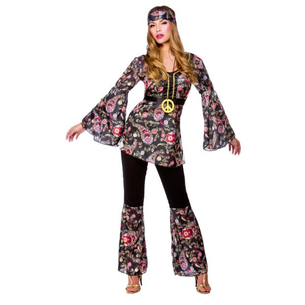 Wicked Costumes Peace Lovin’ Hippie Women’s Fancy Dress Costume  |   Hippie FANCY DRESS Hippie