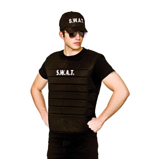 Wicked Costumes SWAT Police Vest & Cap Set Adult Fancy Dress  |   Cops & robbers Cops & robbers Cops & robbers