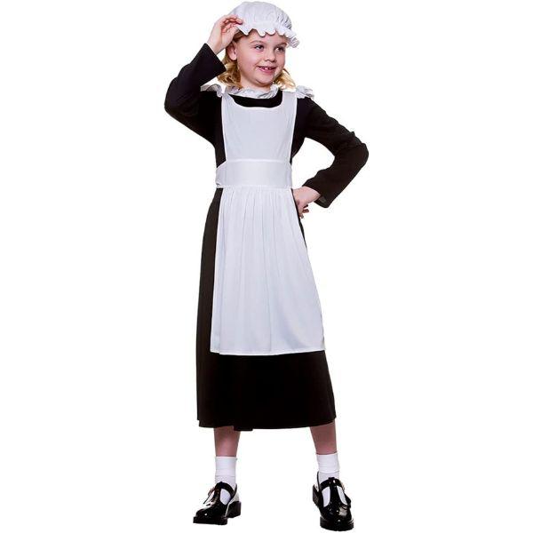 Wicked Costumes Victorian Maid Girl’s Fancy Dress Costume  |   Historical FANCY DRESS Historical