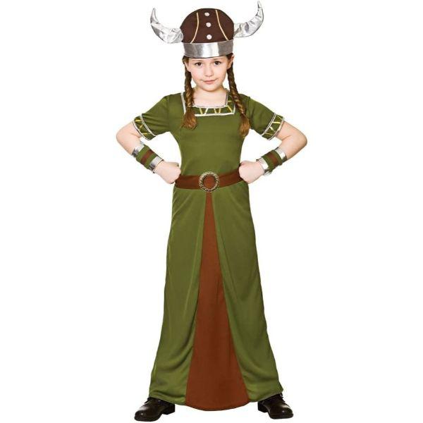 Wicked Costumes Viking Princess Girl’s Fancy Dress Costume  |   Historical FANCY DRESS Historical