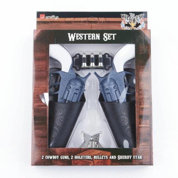 WILD WEST 2 GUNS & HOLSTER – COWBOY INDIAN FANCY DRESS  |   Cowboy & indian Cowboy & indian Cowboy & indian