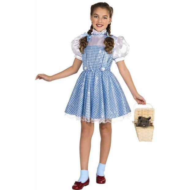 Girls Dorothy Fancy Dress Costume Wizard Of Oz Sequin Halloween Child Outfit  |   Tv & film FANCY DRESS Tv & film