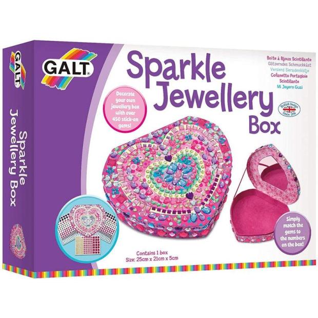 Galt Toys, Sparkle Jewellery Box, Kids’ Craft Kits, Ages 6 Years Plus  |   Galt toys EDUCATIONAL Galt toys