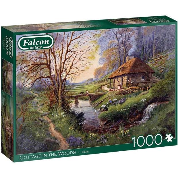 Jumbo, Falcon de luxe – Cottage in The Woods, Jigsaw Puzzles for Adults, 1,000 piece  |   Galt toys EDUCATIONAL Galt toys