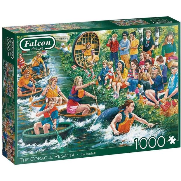 Jumbo, Falcon de luxe – The Coracle Regatta, Jigsaw Puzzles for Adults, 1,000 piece  |   Galt toys EDUCATIONAL Galt toys