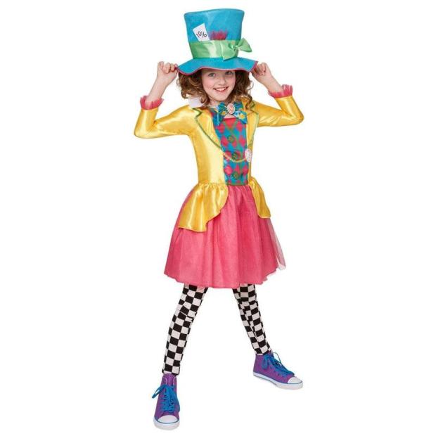 Girls Mad Hatter Fancy Dress Costume Alice in Wonderland Book Week Kids Outfit  |   Tv & film FANCY DRESS Tv & film