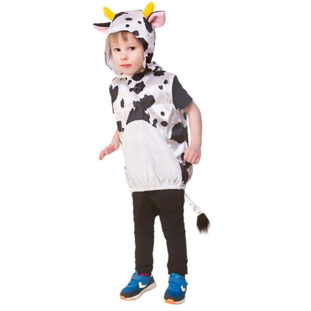 Wicked Costumes Cow Hooded Tabard Child Fancy Dress  |   Animal Animal Animal